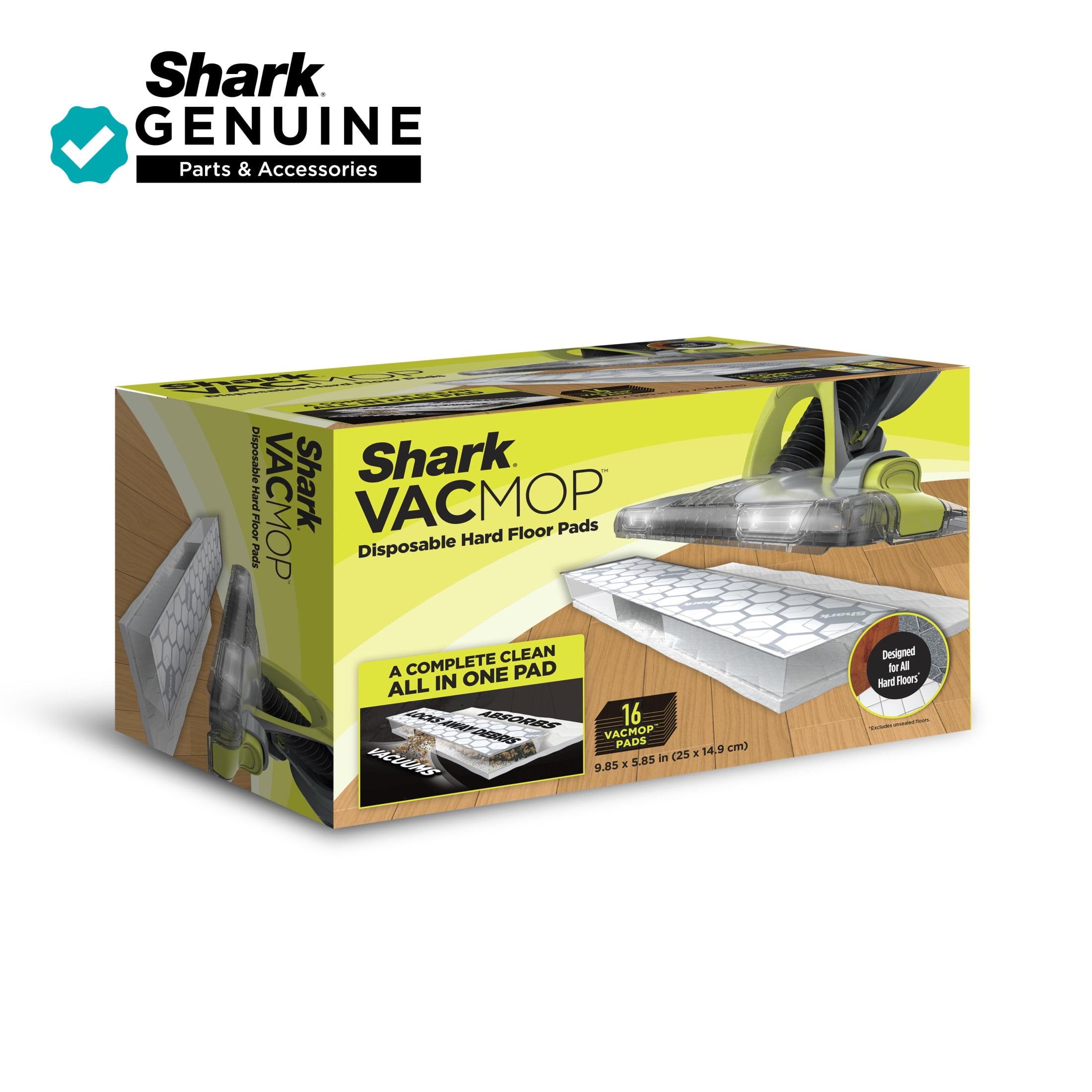 Shark VACMOP White Disposable Hard Floor Vacuum and Mop Pads 16-Pack