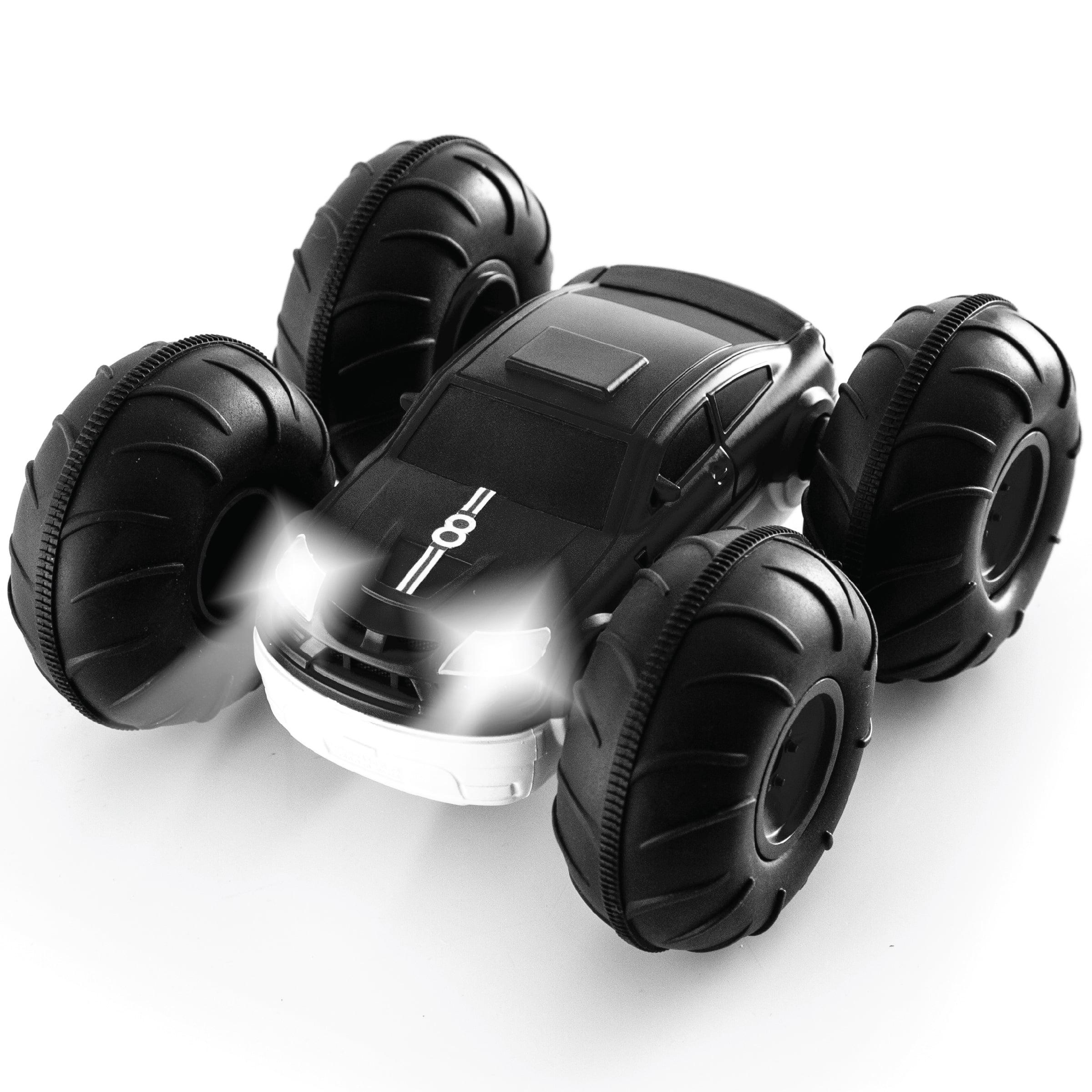 Sharper Image RC Race Car Flip Stunt Rally Vehicle - Black