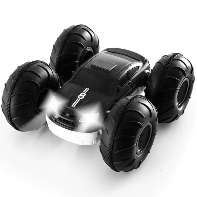 Sharper Image RC Race Car Flip Stunt Rally Vehicle - Black