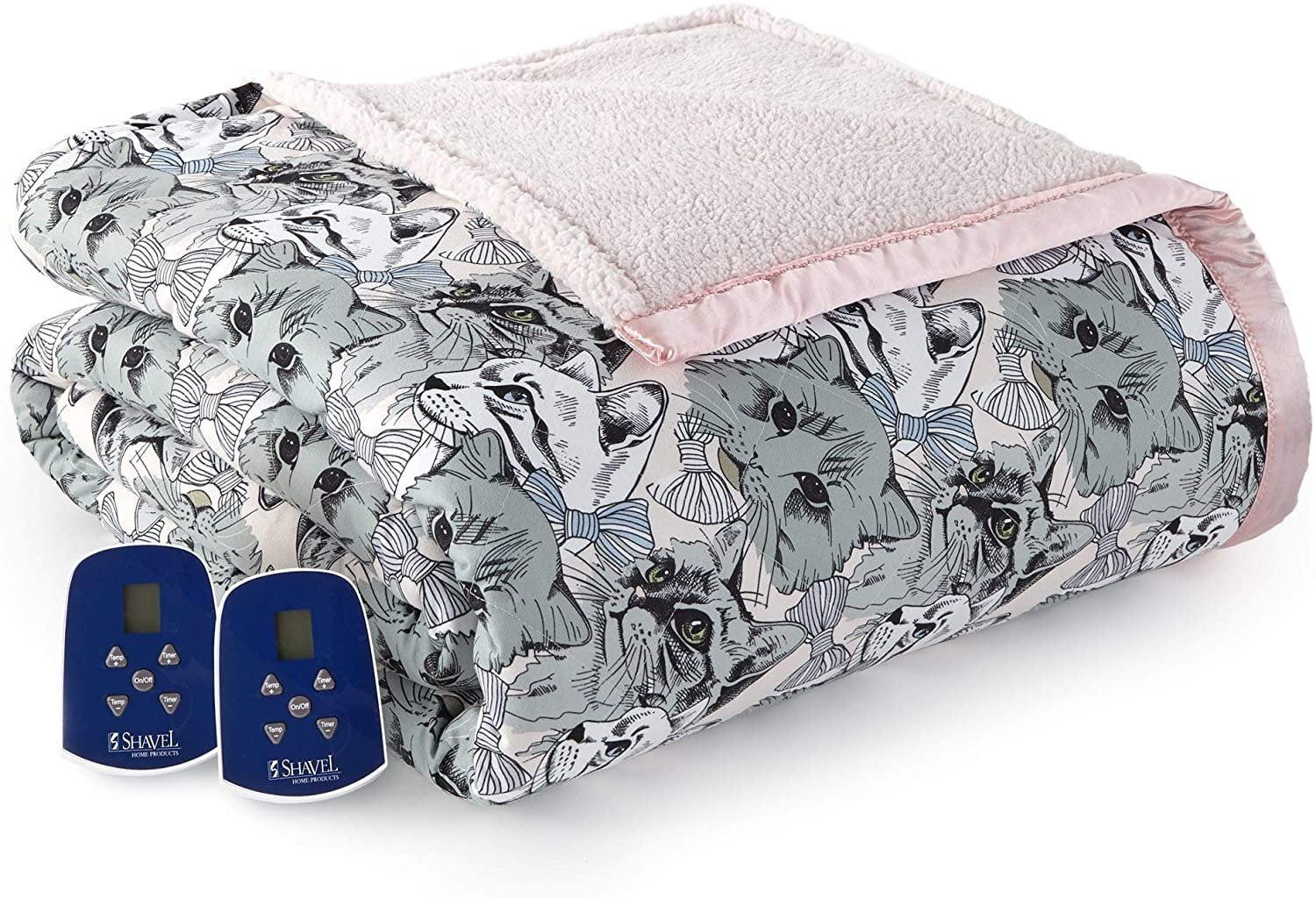 Luxurious Queen-Sized Sherpa Electric Blanket with Dual Control