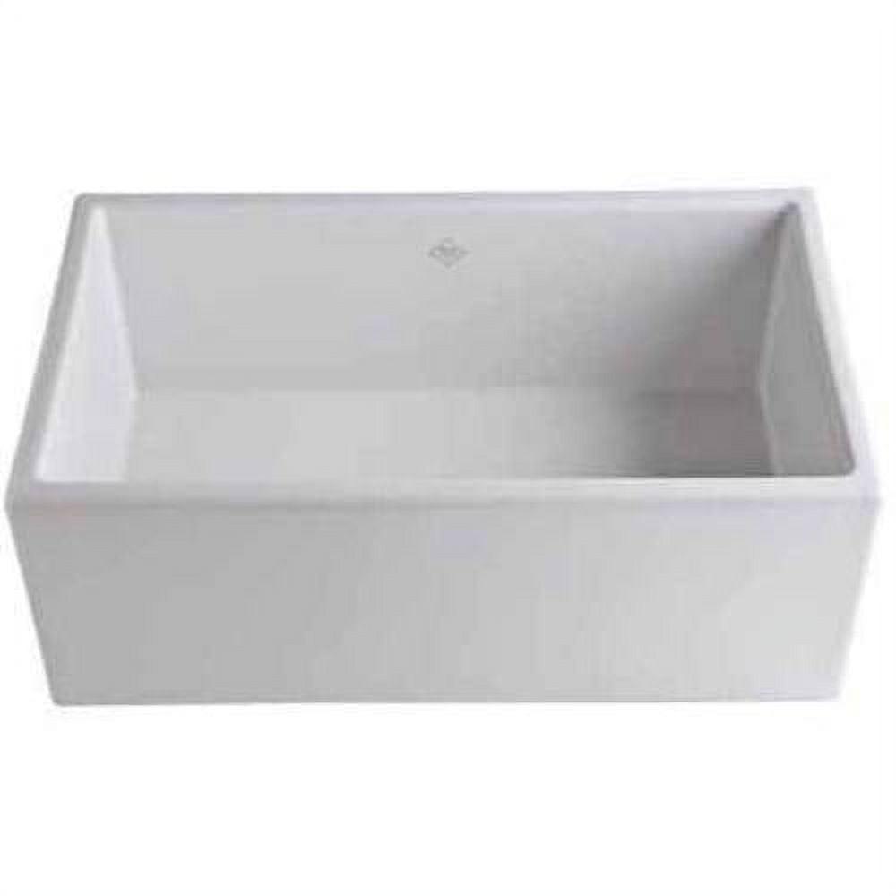Shaws 30" Single Bowl Farmhouse Apron Front Fireclay Kitchen Sink