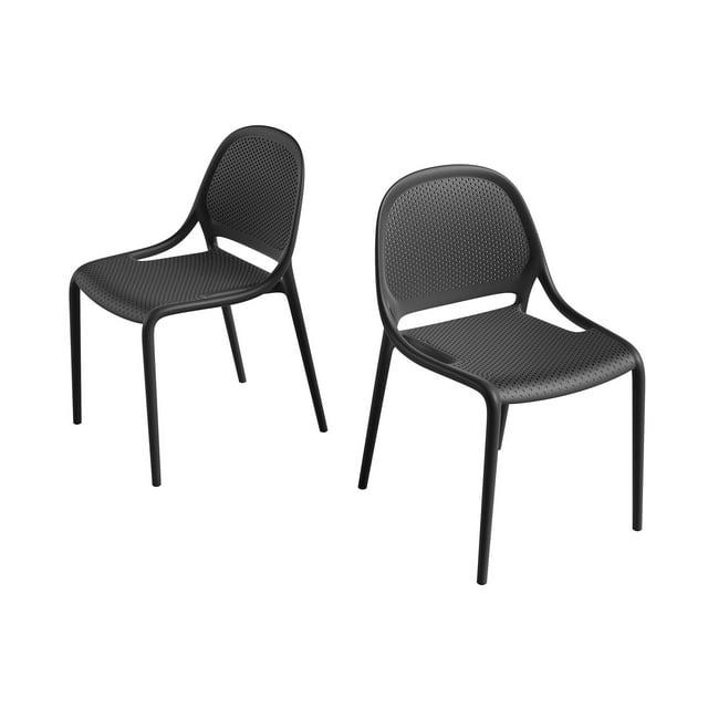 Jamesdar 2pk Shay Dining Chairs Black