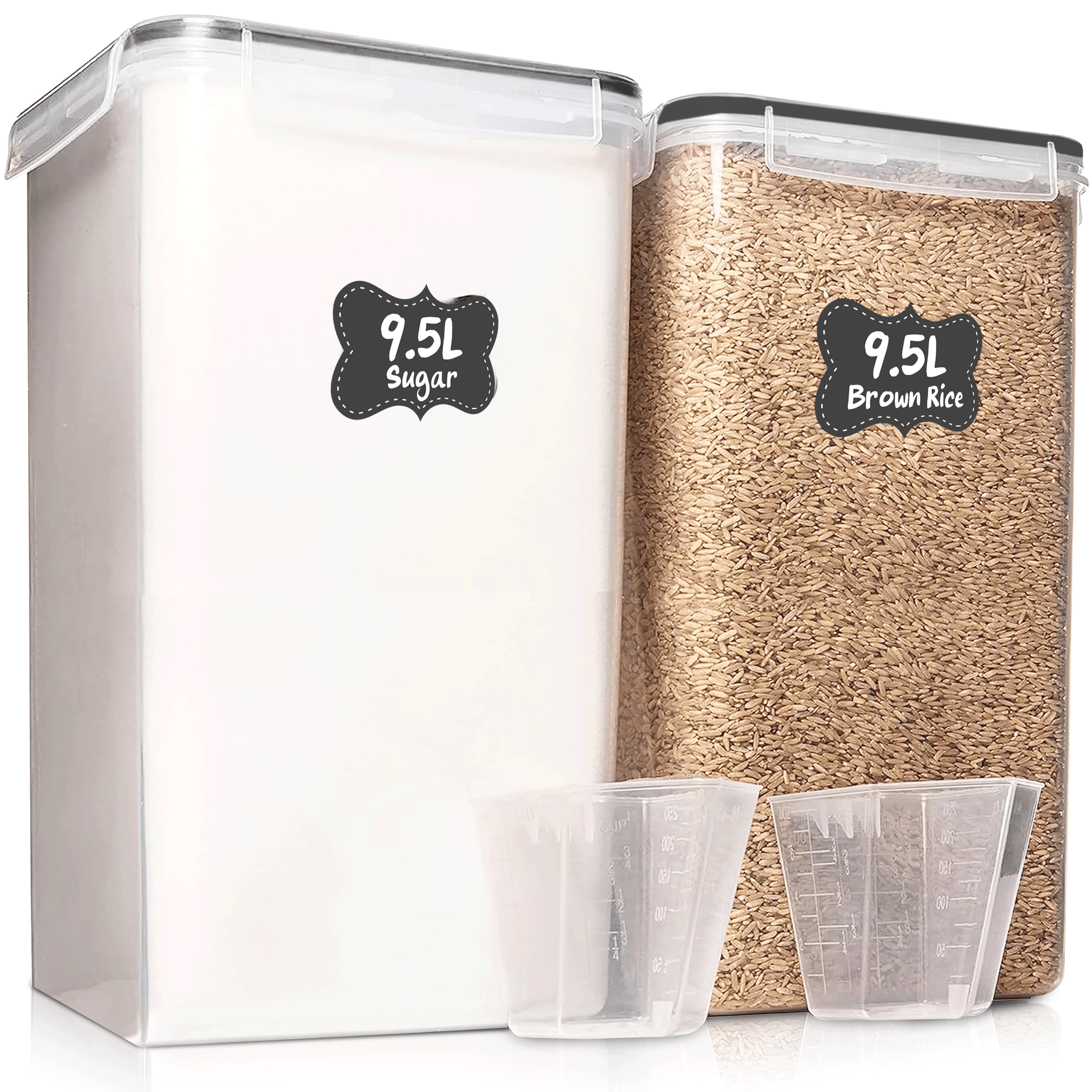 Clear BPA-Free Plastic Rectangular Meal Prep Containers Set