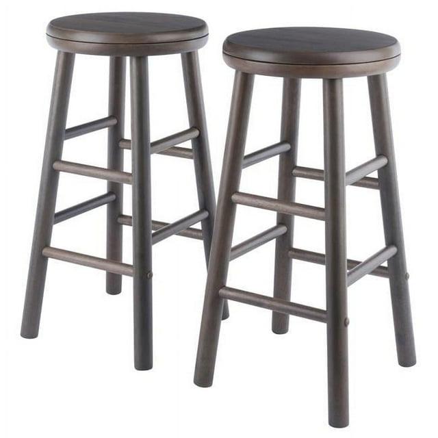 Winsome Swivel Solid Wood Counter Stool (Set of 2)