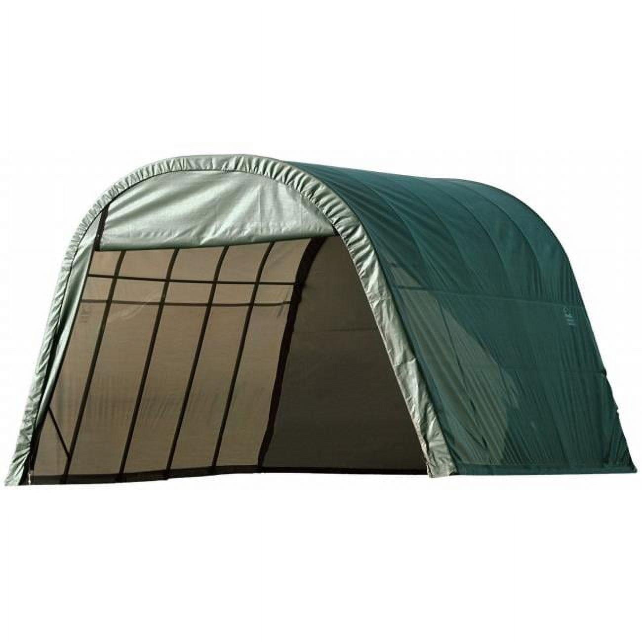 ShelterLogic Round Style Shelter, Green Cover