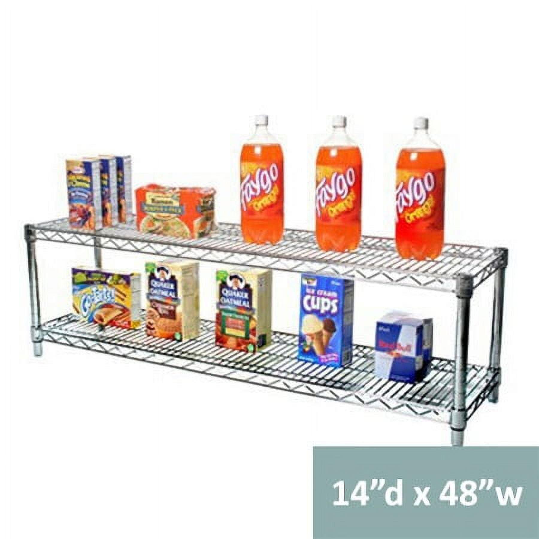 Shelving.com Chrome Wire Shelving with 2 Tier Shelves -