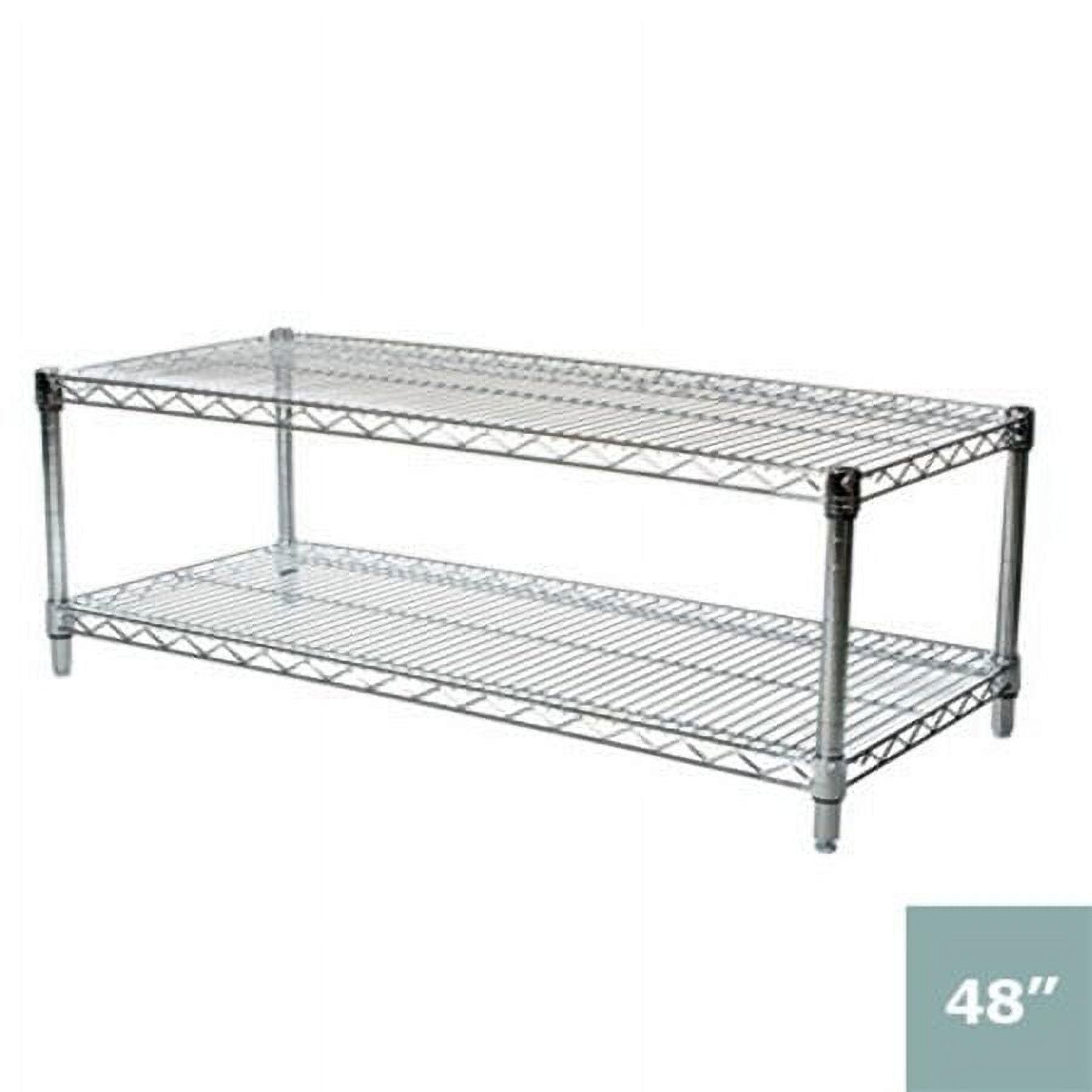 Shelving.com Chrome Wire Shelving with 2 Tier Shelves -