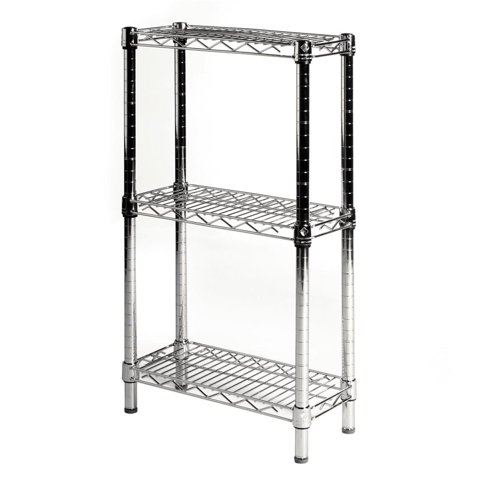 Shelving.com Chrome Wire Shelving with 3 Tier Shelves -