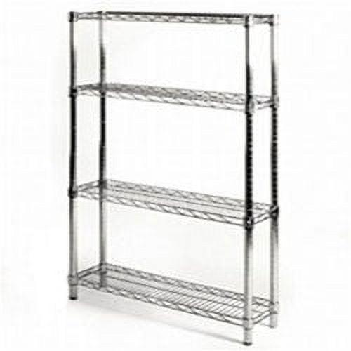 Shelving.com Chrome Wire Shelving with 4 Tier Shelves -