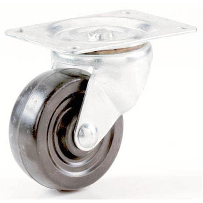 Shepherd Hardware 1-1/2 In. General-Duty Soft Rubber Swivel Plate Caster 9489