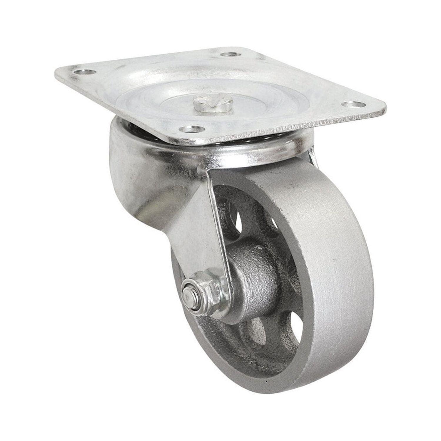 Shepherd 9782 4" Steel Wheel Swivel Plate Casters