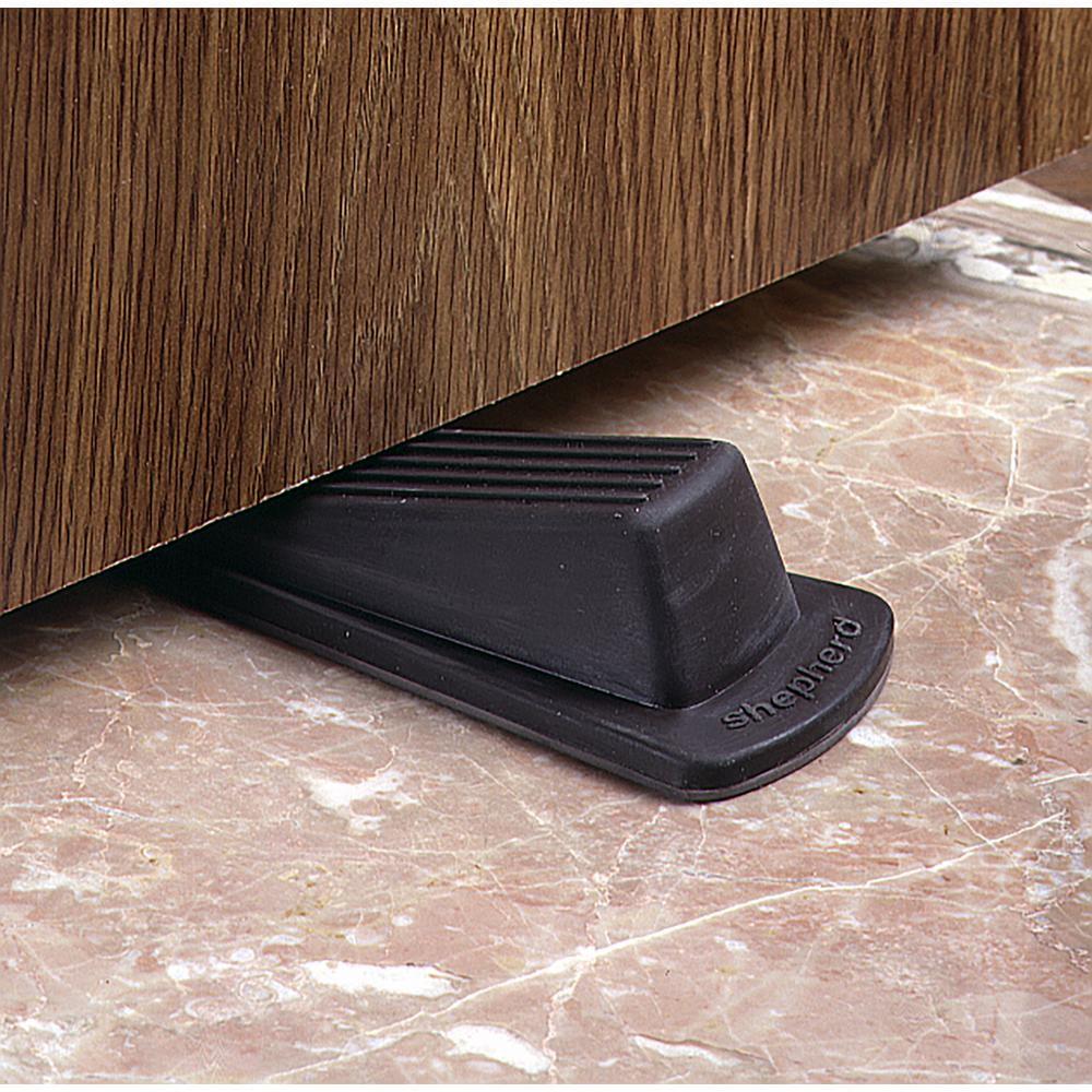 Shepherd Hardware Heavy Duty Rubber Door Wedge, Brown, 1 PC