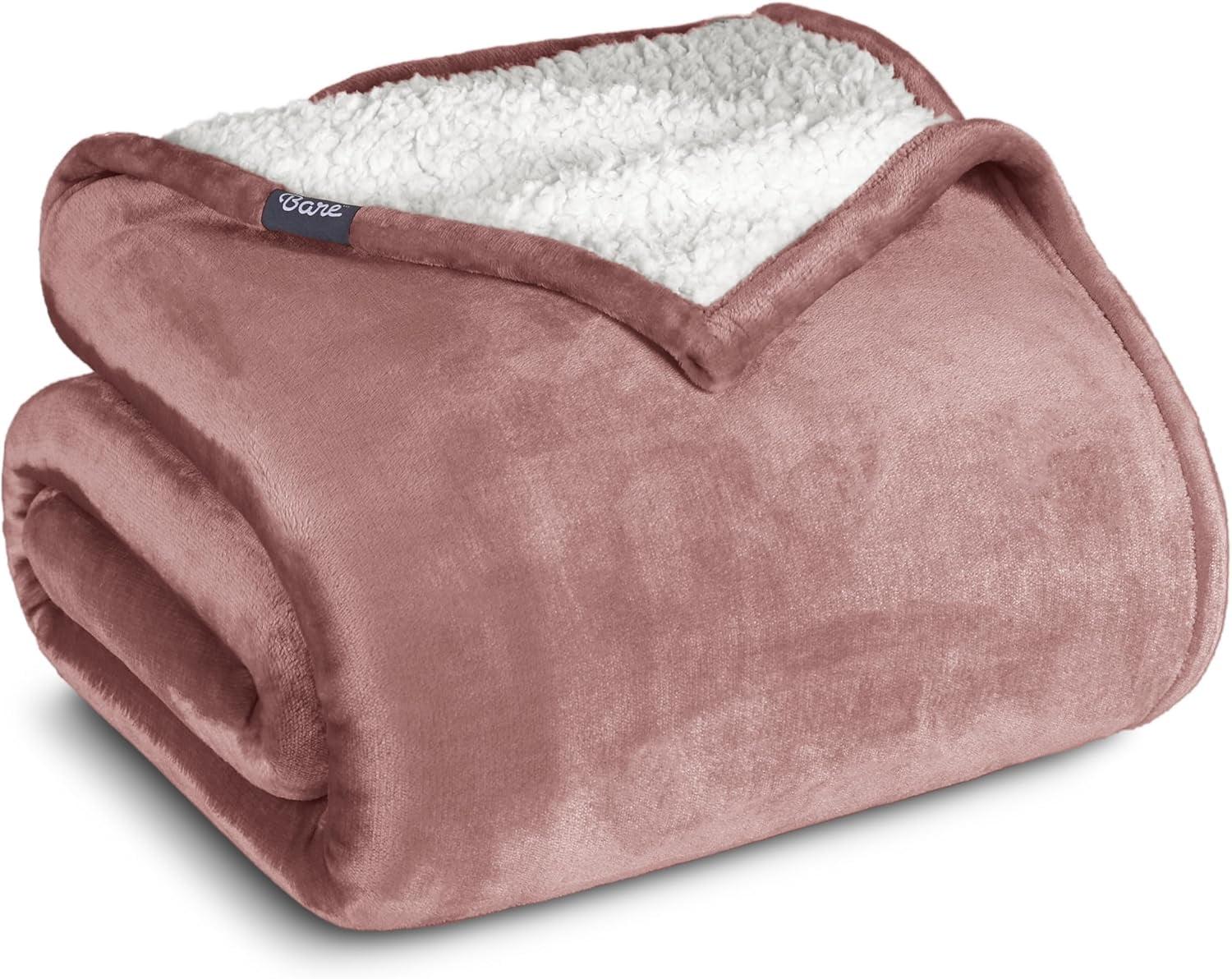 Bare Home Sherpa Fleece Blanket