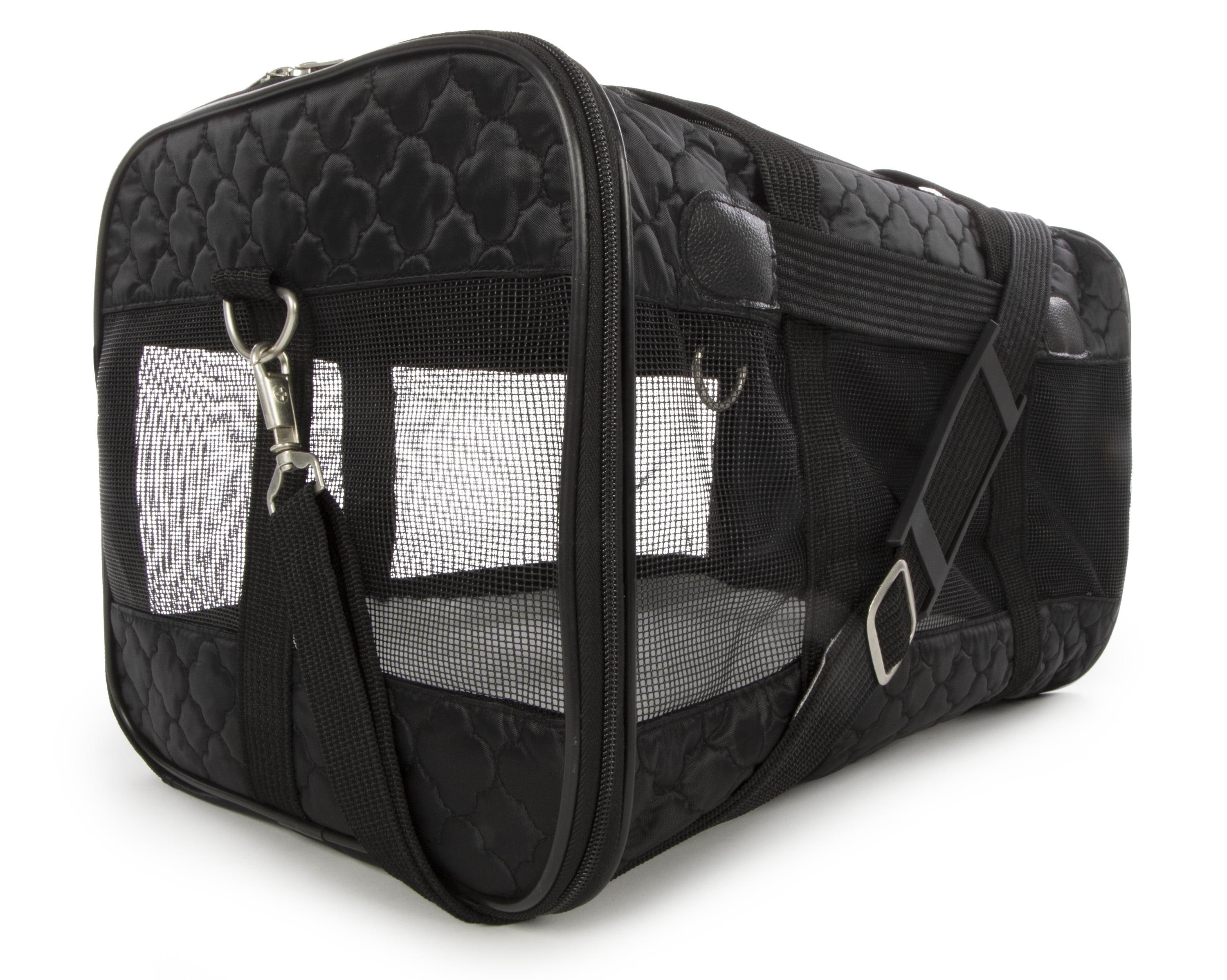 Sherpa Original Deluxe Travel Pet Carrier, Airline Approved & Guaranteed On Board - Black Lattice