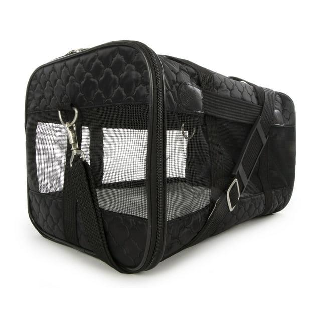 Sherpa Original Deluxe Travel Pet Carrier, Airline Approved & Guaranteed On Board - Black Lattice