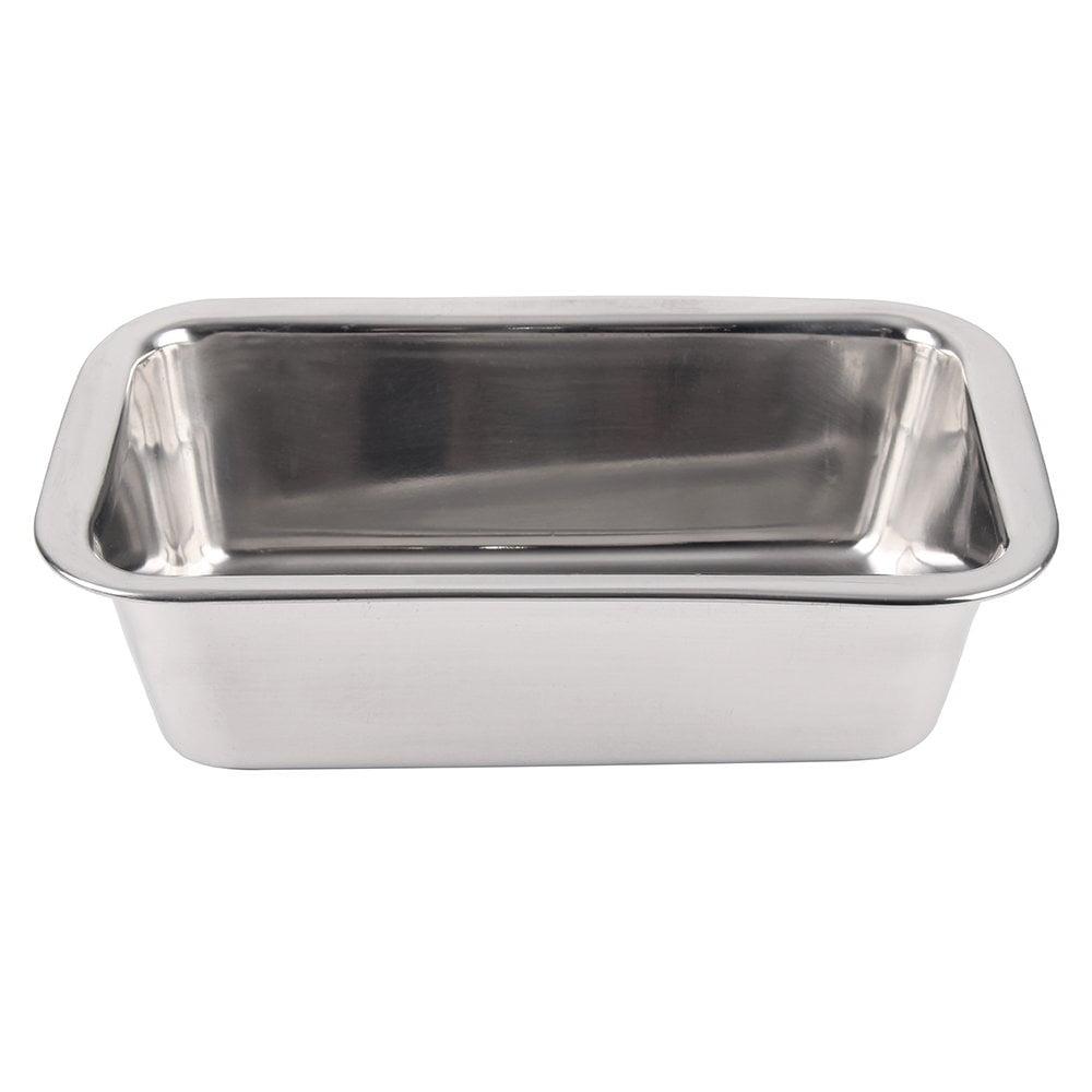 Shetler's Stainless Steel Round Edge Bread Loaf and Cake Pan 2.5" W x 8" L x 2.75" D