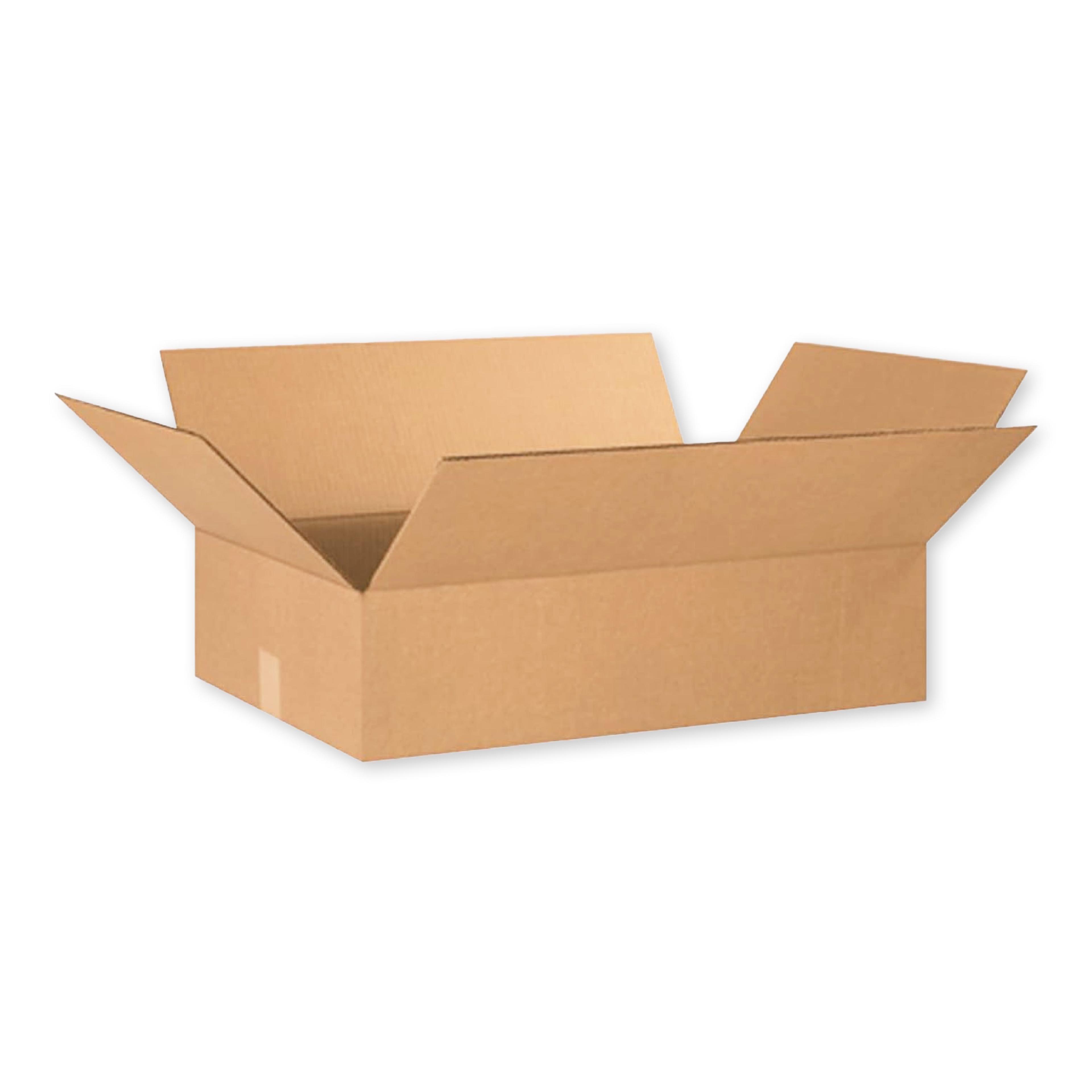 Box Partners Flat Corrugated Boxes 22" x 18" x 4" Kraft 25/Bundle 22184
