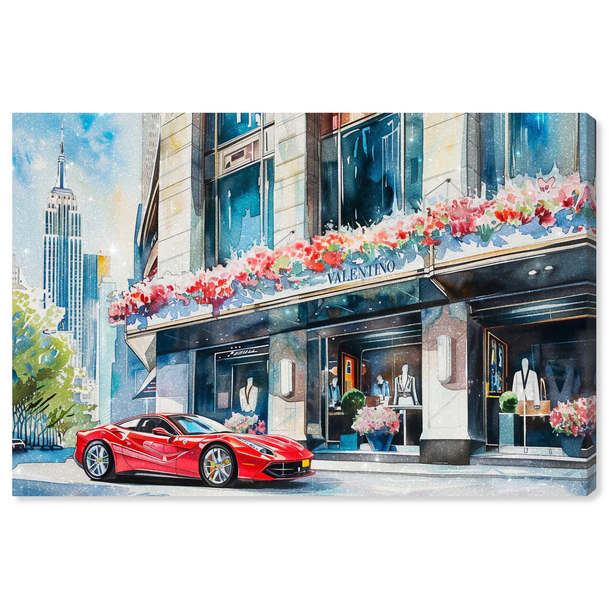 Art Remedy Shopping Spree Trip New York Canvas Fashion Art Prints by Art Remedy