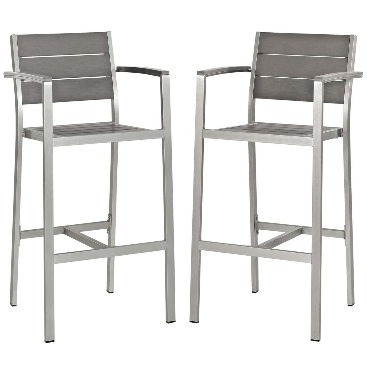 Modway Shore Aluminum Outdoor Bar Stool