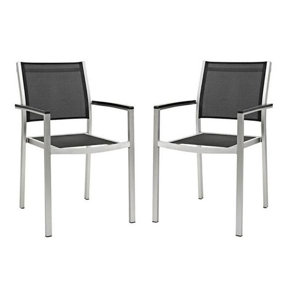 Modway Modway Shore Dining Chair Outdoor Patio Aluminum (Set of 2)