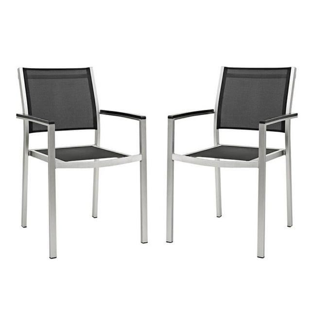 Modway Modway Shore Dining Chair Outdoor Patio Aluminum (Set of 2)