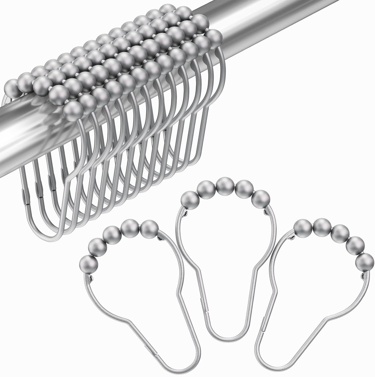 12PCS Shower Curtain Hooks,DIY Dragonfly Pendant Decorative Shower Curtain Rings,Anti-Rust Metal Shower Hooks, Cute Decor for Bathroom, Baby Room, Bedroom, Living Room