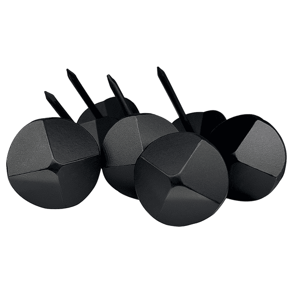 Sidco Supply 50 Pack - 1.20 Inch Iron Clavos - Decorative Nails - Black - Upholstery Tacks - Clavos - Pyramid - Antique Rustic Accent for Wood, Decorative Door Studs, Farm Barn Door, Furniture Nails