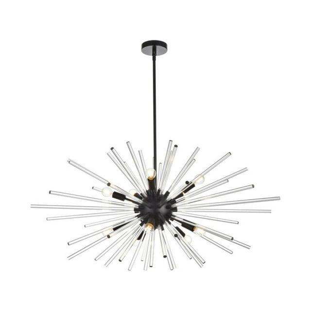 Elegant Lighting Sienna 10 - Light Pendant in  Black