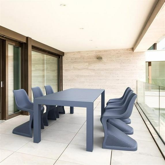 Farrah 118.1'' Rectangular 6 - Person Outdoor Dining Set