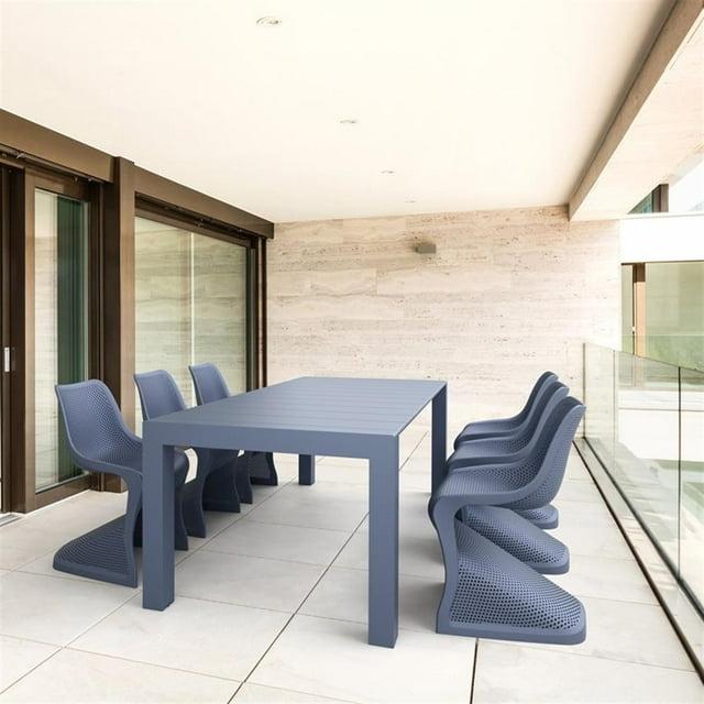 Farrah 118.1'' Rectangular 6 - Person Outdoor Dining Set