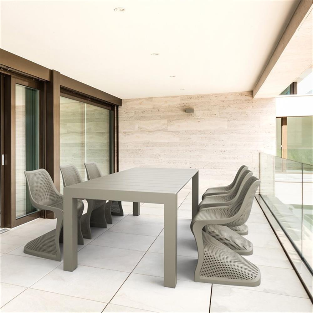 Farrah 118.1'' Rectangular 6 - Person Outdoor Dining Set