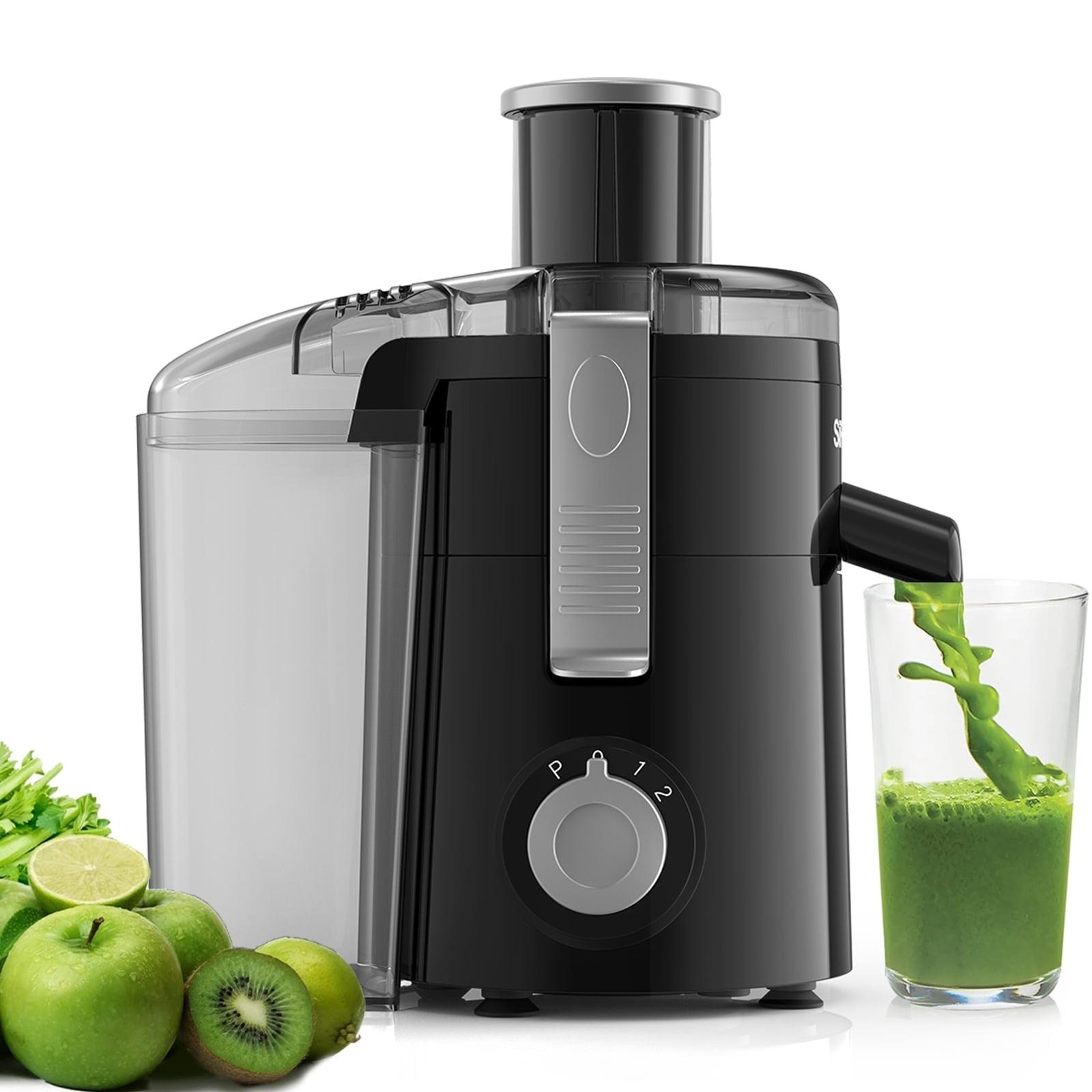 SiFENE 350W Centrifugal Juicer Machine, 2.5" Wide Chute, 3 Speed Setting, Compact Design, Easy to Clean, Black