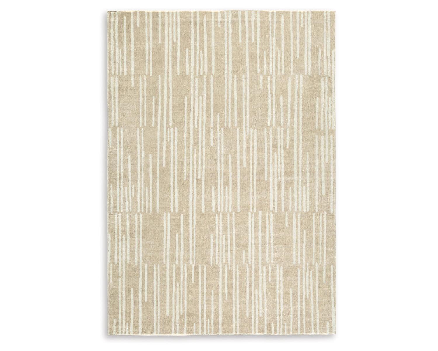 Signature Design by Ashley Ardenville Casual 5' x 7' Machine Woven Abstract Pattern Medium Area Rug, Medium Pile, Tan & Cream