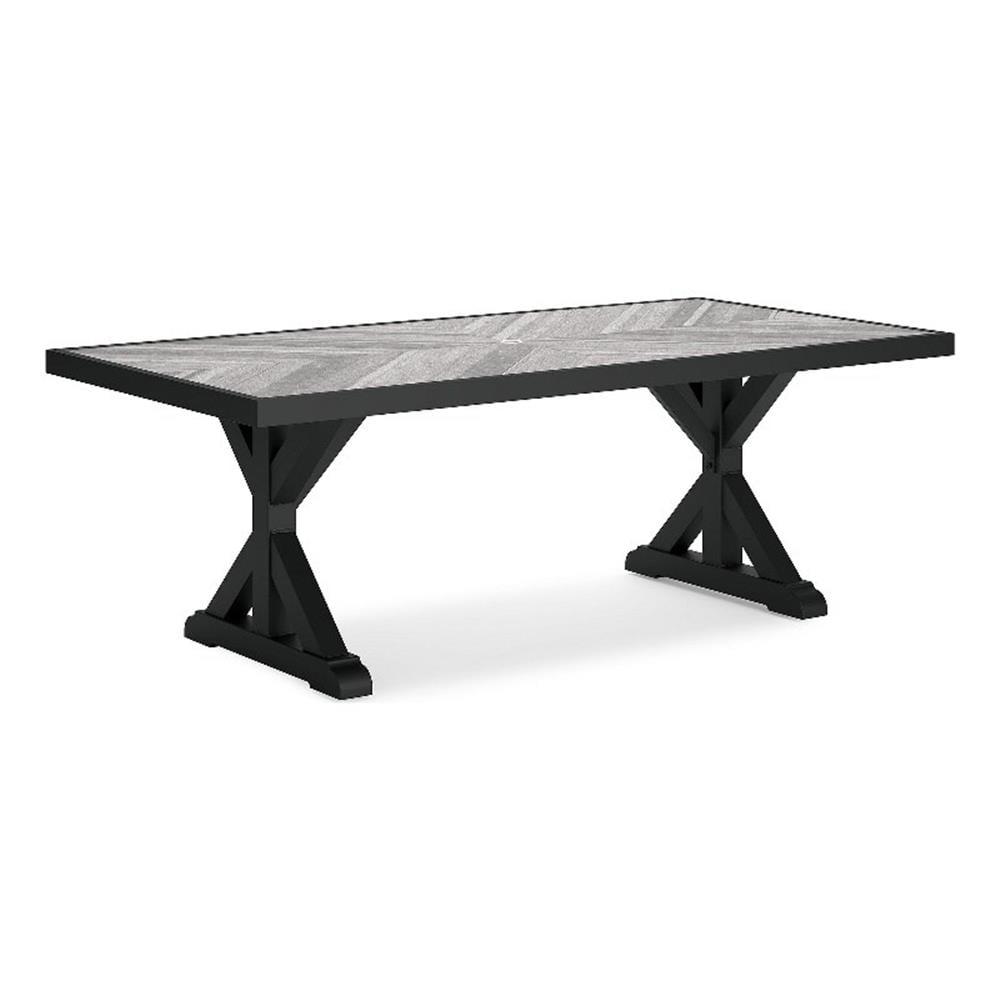 Signature Design by Ashley Beachcroft Black & Gray Outdoor Dining Table