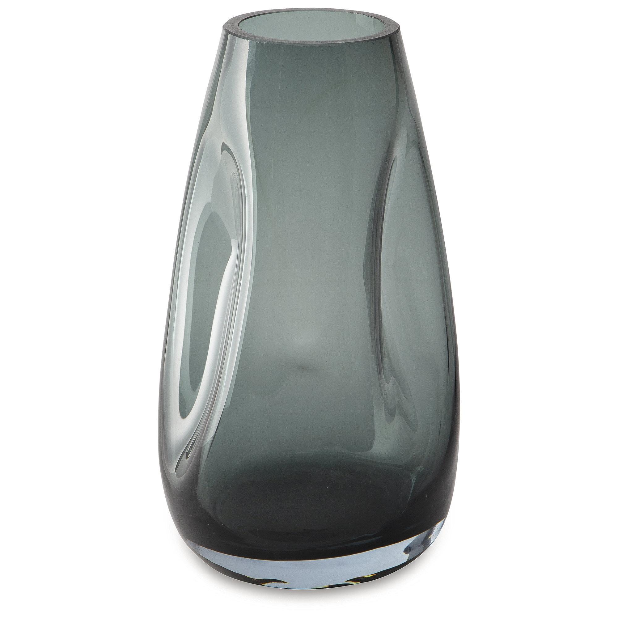 Teal Glass Decorative Table Vase