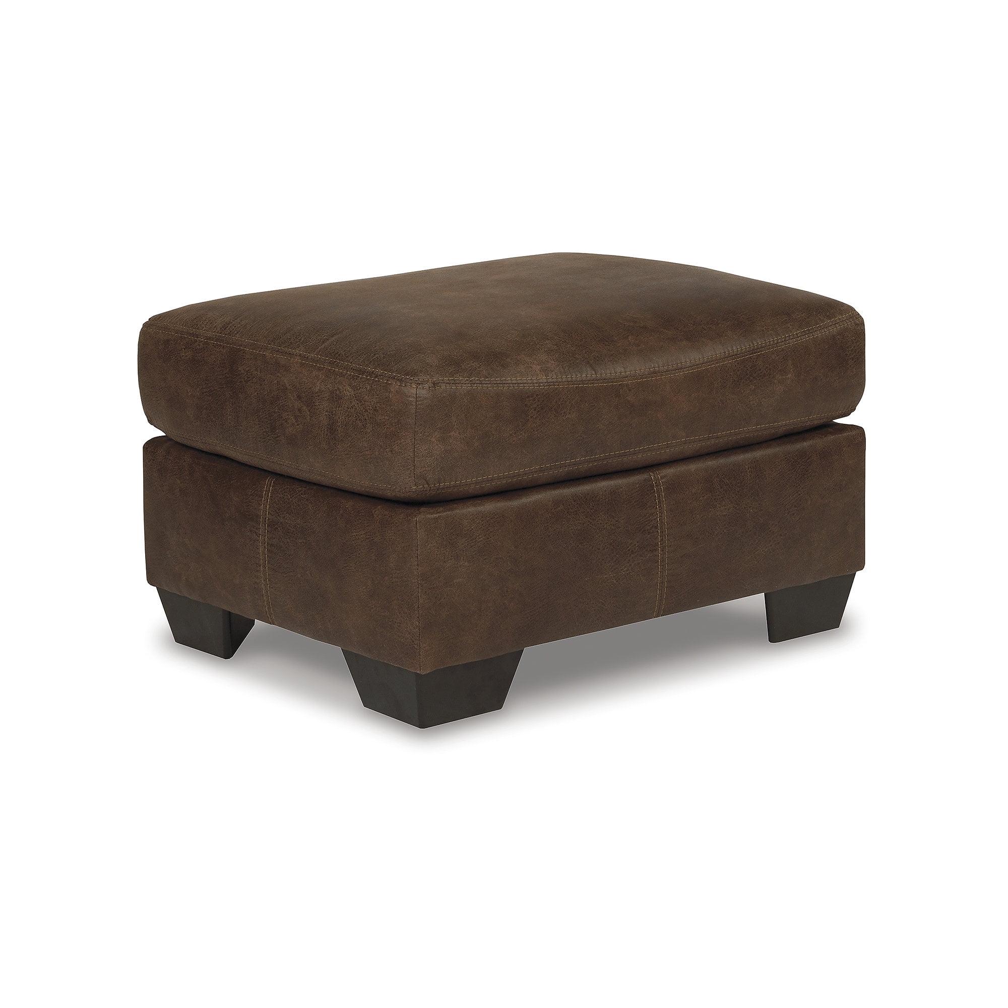 Bladen Traditional Brown Upholstered Ottoman in Polyester Blend