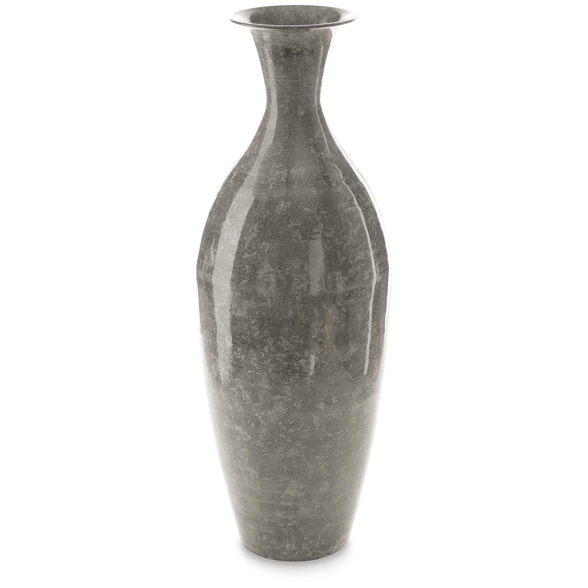 Signature Design by Ashley Traditional Brockwich Vase  Antique Gray