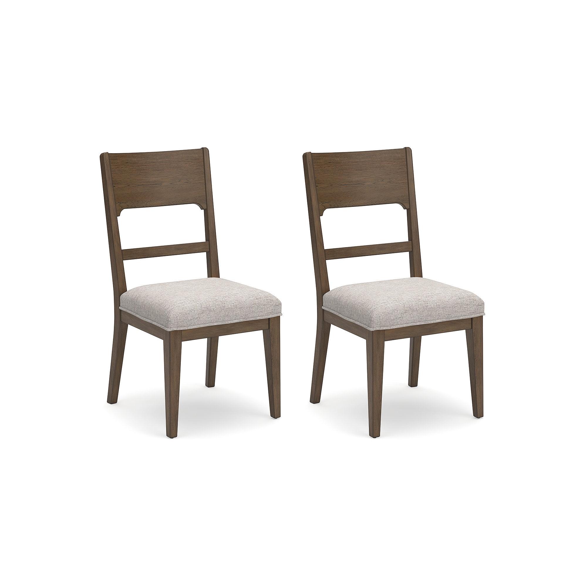 Signature Design by Ashley Cabalynn Traditional Dining Chair Set, Set of 2, Brown & Tan