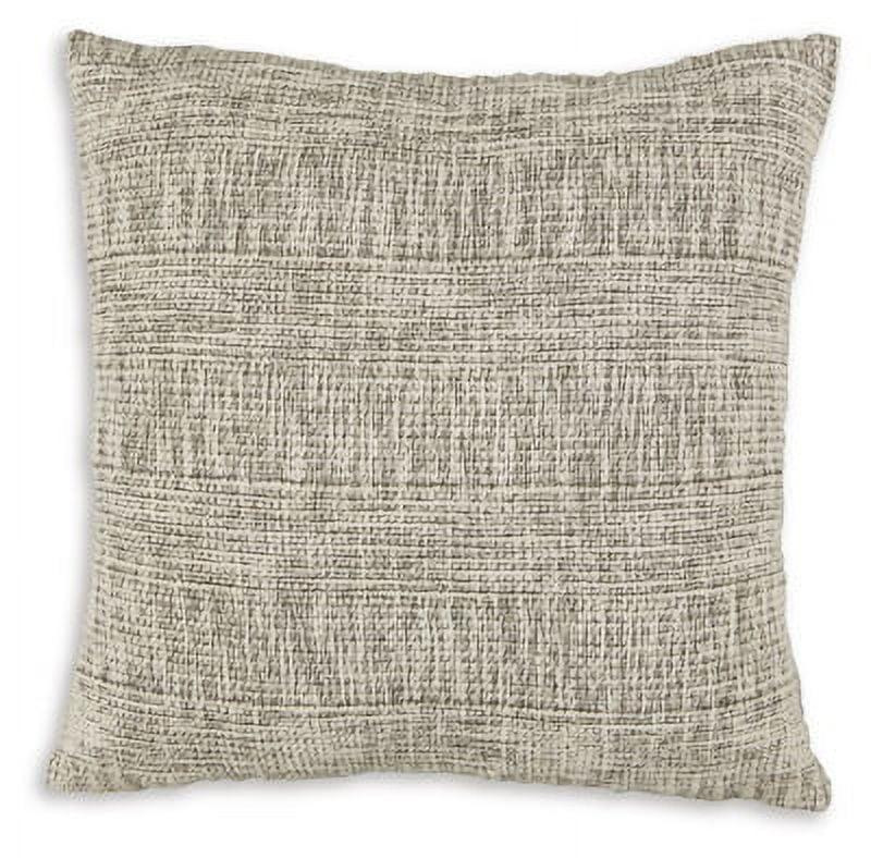 Carddon Black and White Textured Square Pillow