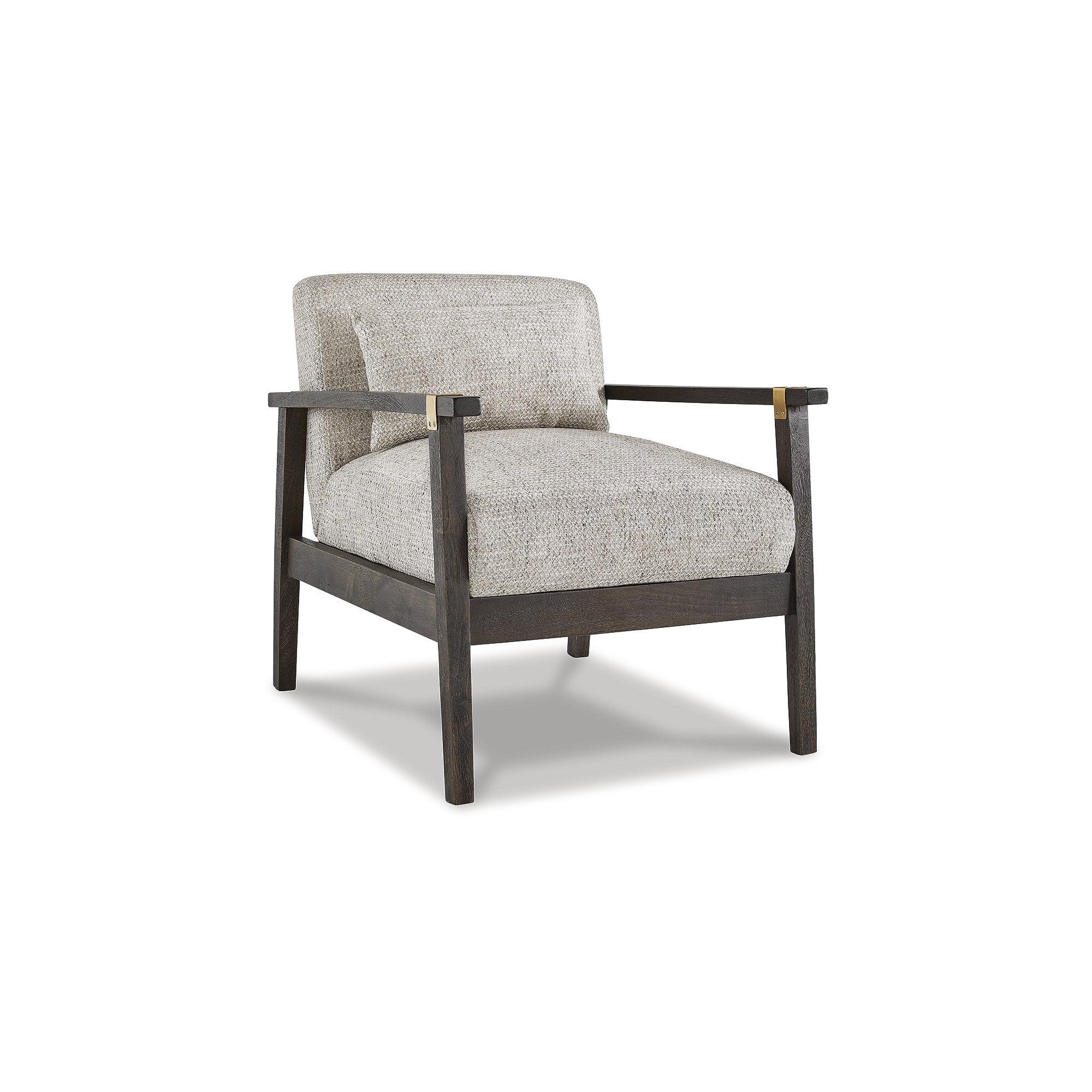 Balintmore Cement-Hued 28" Transitional Wood Accent Chair