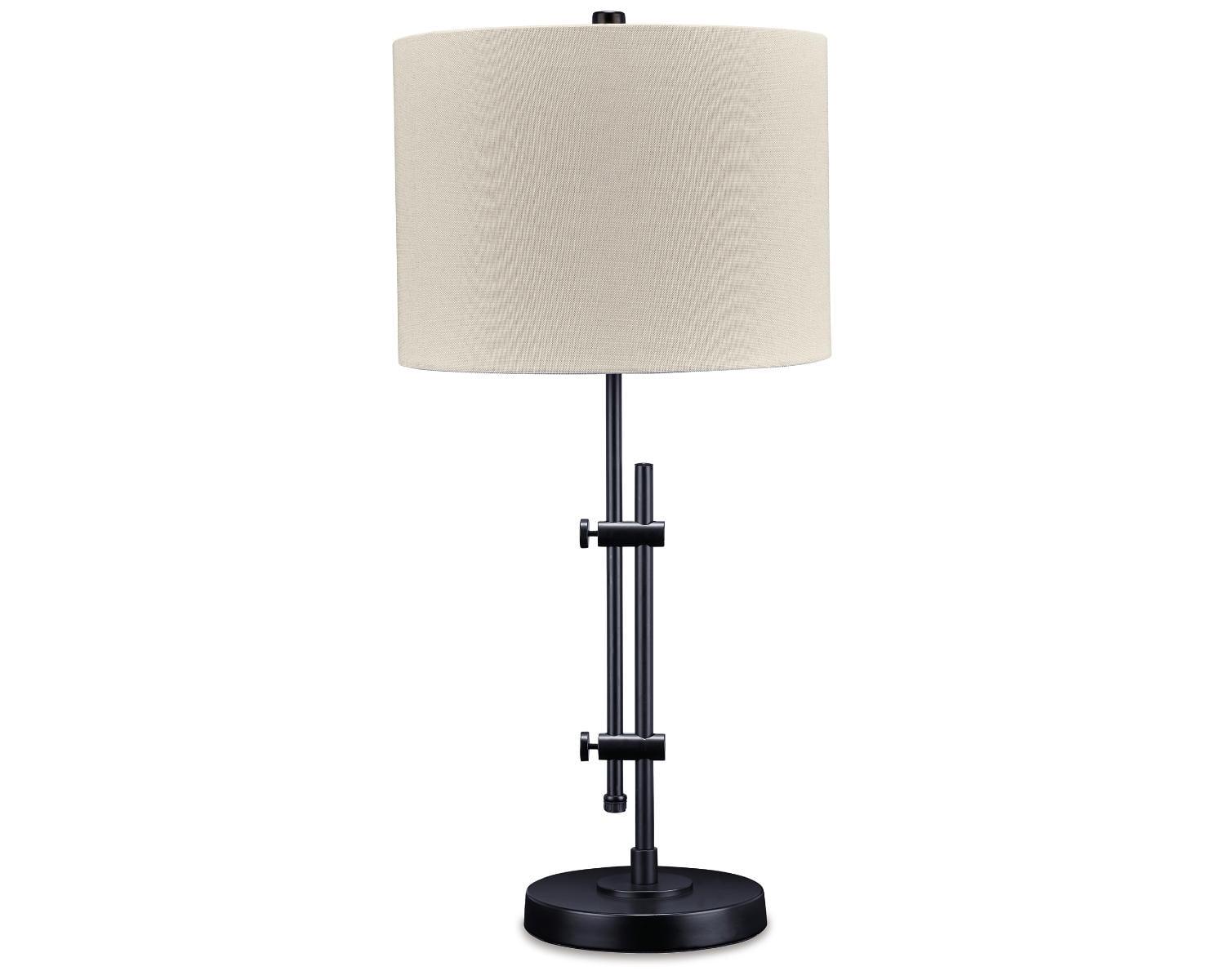 Baronvale Metal Table Lamp Black - Signature Design by Ashley: Adjustable, UL Listed, Modern Decor