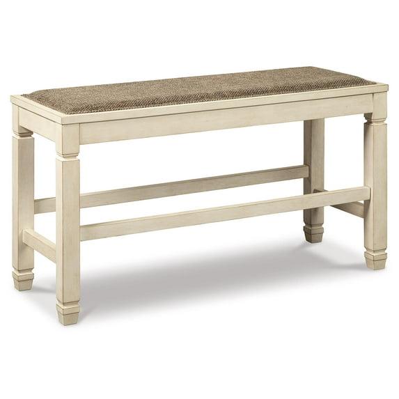 Bolanburg Counter Height Dining Room Bench Antique White - Signature Design by Ashley