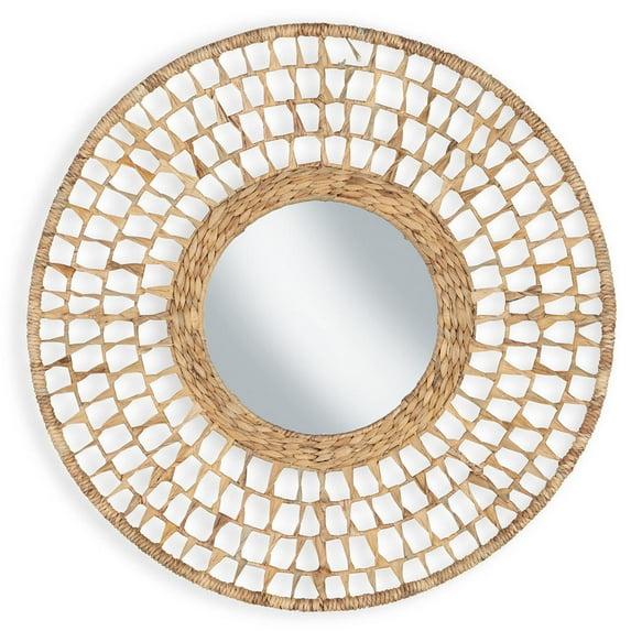 Signature Design by Ashley Casual Deltlea Accent Mirror  Natural