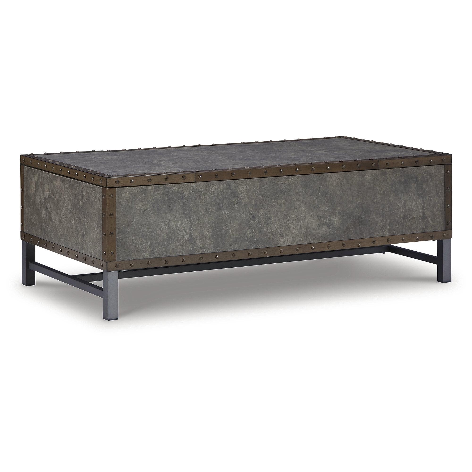 Signature Design by Ashley Casual Derrylin Lift-Top Coffee Table, Brown