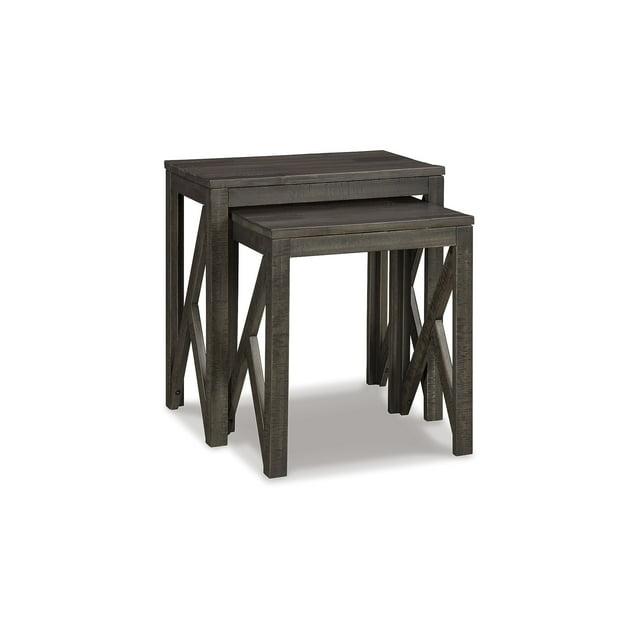 Signature Design by Ashley Casual Emerdale Accent Table (Set of 2)  Gray