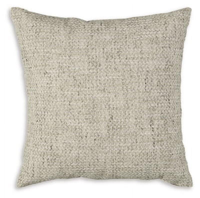 Erline 20" Cement Gray Woven Square Accent Pillow