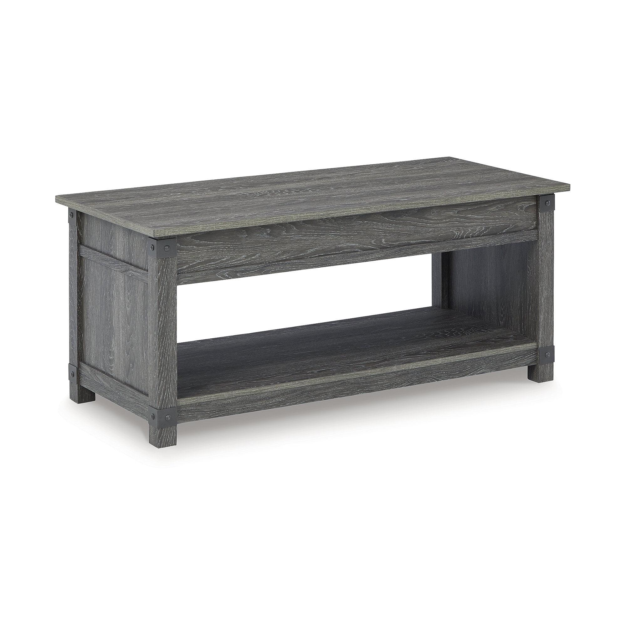 Signature Design by Ashley Casual Freedan Lift-Top Coffee Table  Grayish Brown
