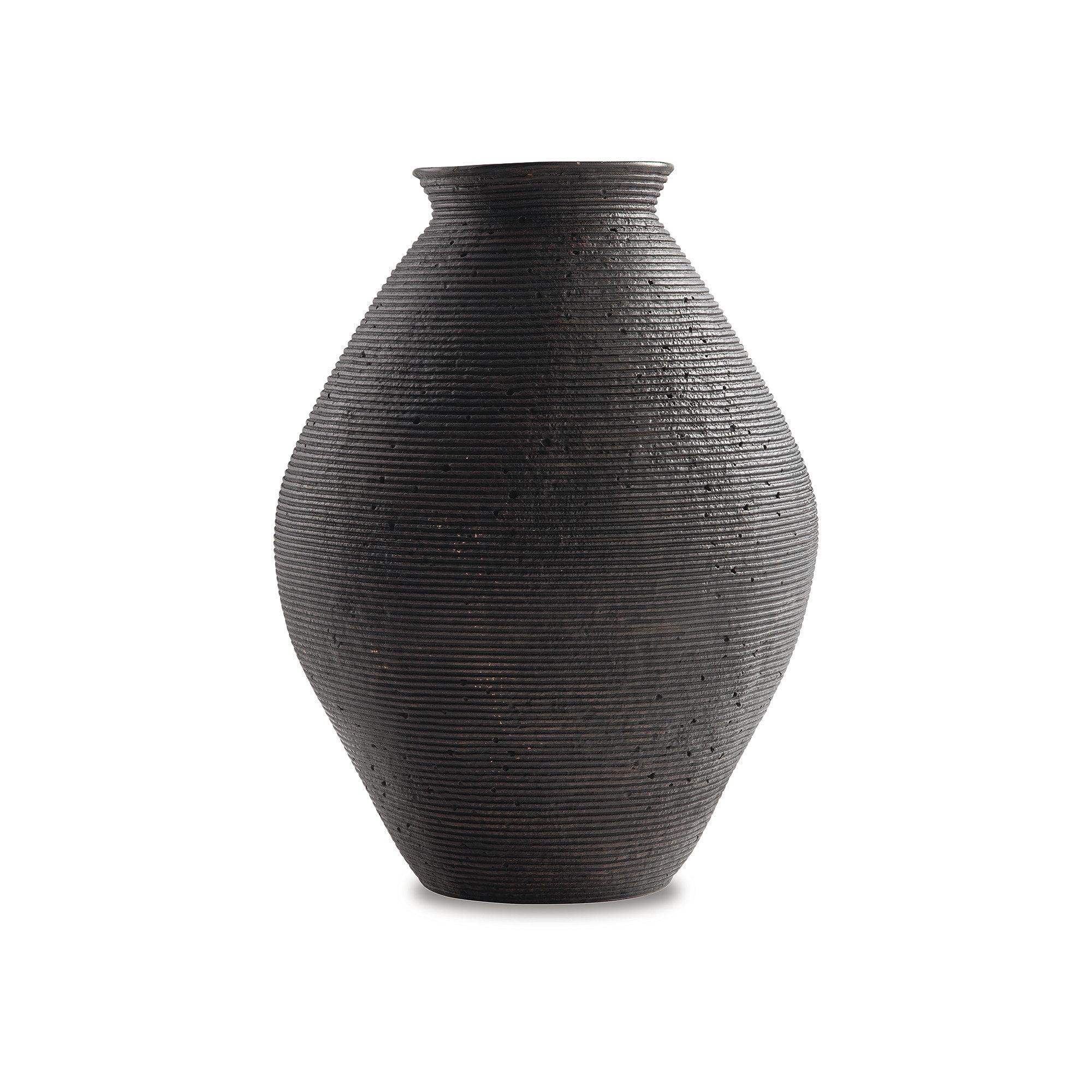 Signature Design by Ashley Casual Hannela Vase  Antique Brown