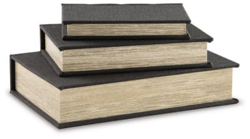 Kepir 3 Piece Fabric Book Box Set