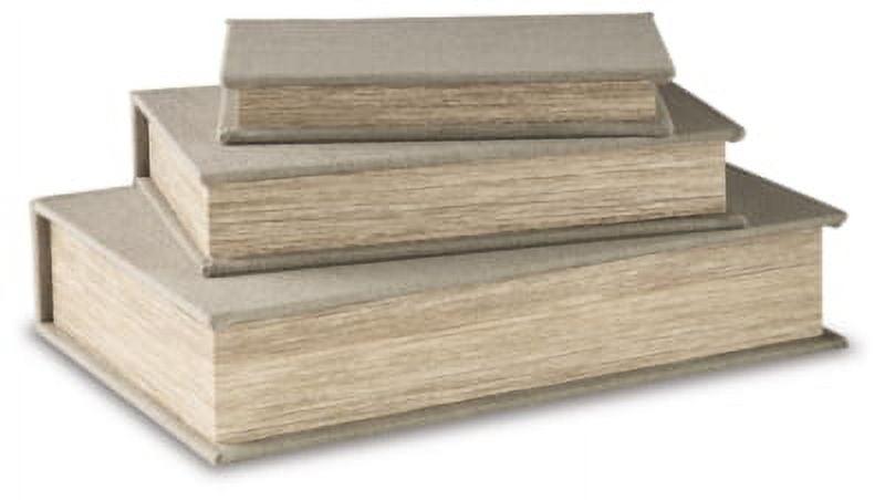 Ebern Designs Kepir 3 Piece Fabric Book Box Set